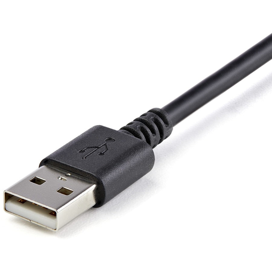 StarTech.com 9.84 ft Lightning to USB Data Transfer Cable, 480 Mbit/s, MFI Certified, Nickel Plated, Black, 1 Each