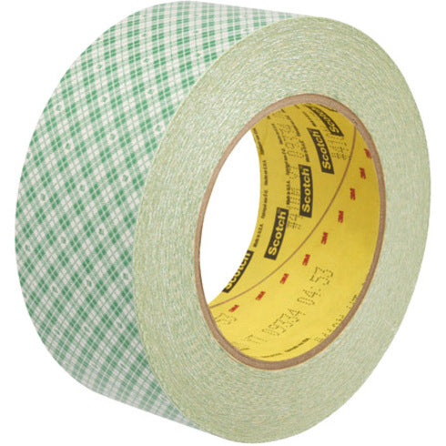 Scotch Double-Coated Paper Tape - 36 yd Length x 2" Width x 6 mil Thickness - 3" Core - Natural - Kraft - Rubber Backing - Chemical Resistant, Temperature Resistant, Moisture Resistant, UV Resistant - For General Purpose, Multipurpose - 1 Roll