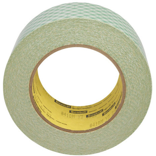 Scotch Double-Coated Paper Tape - 36 yd Length x 2" Width x 6 mil Thickness - 3" Core - Natural - Kraft - Rubber Backing - Chemical Resistant, Temperature Resistant, Moisture Resistant, UV Resistant - For General Purpose, Multipurpose - 1 Roll