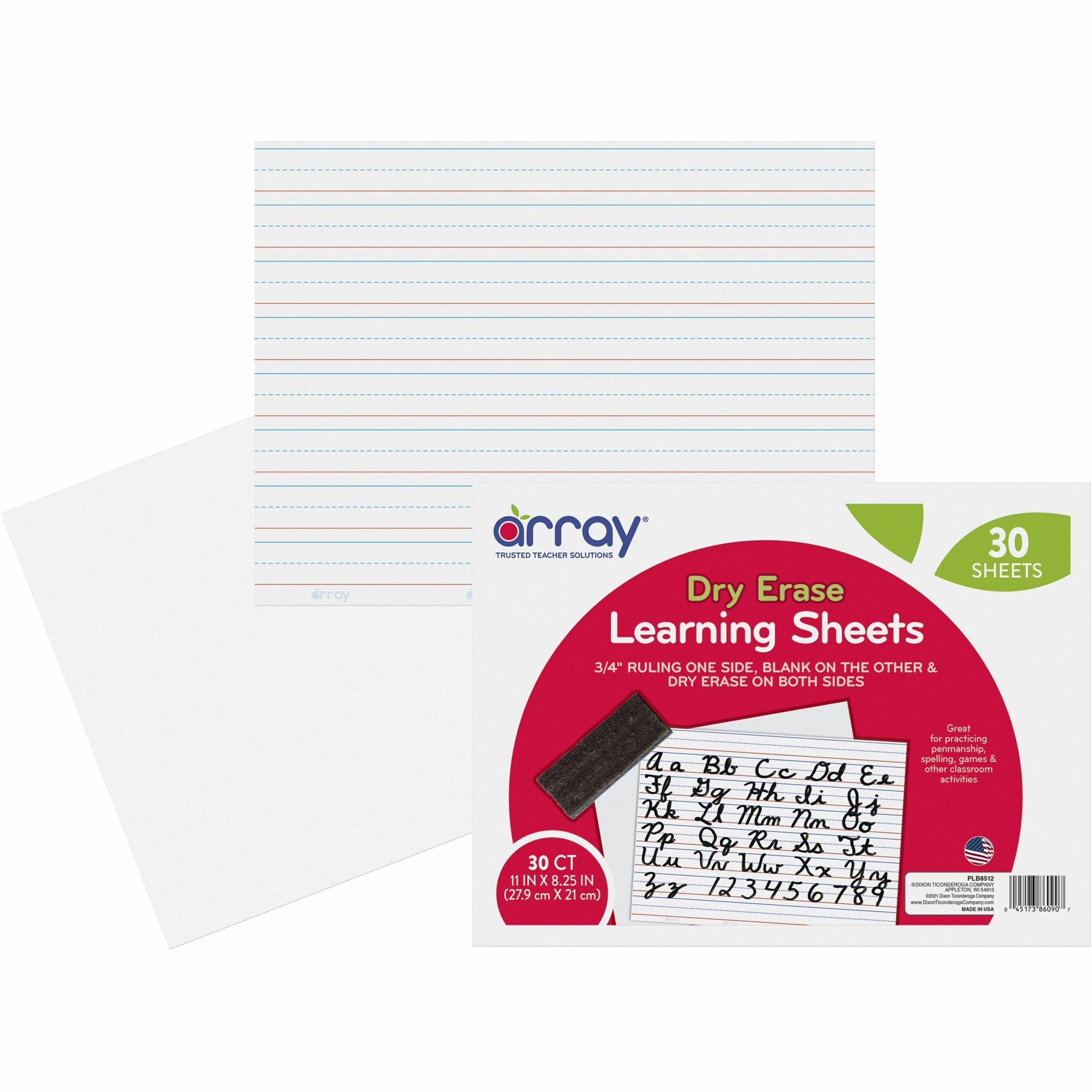 Array Dry Erase Learning Board