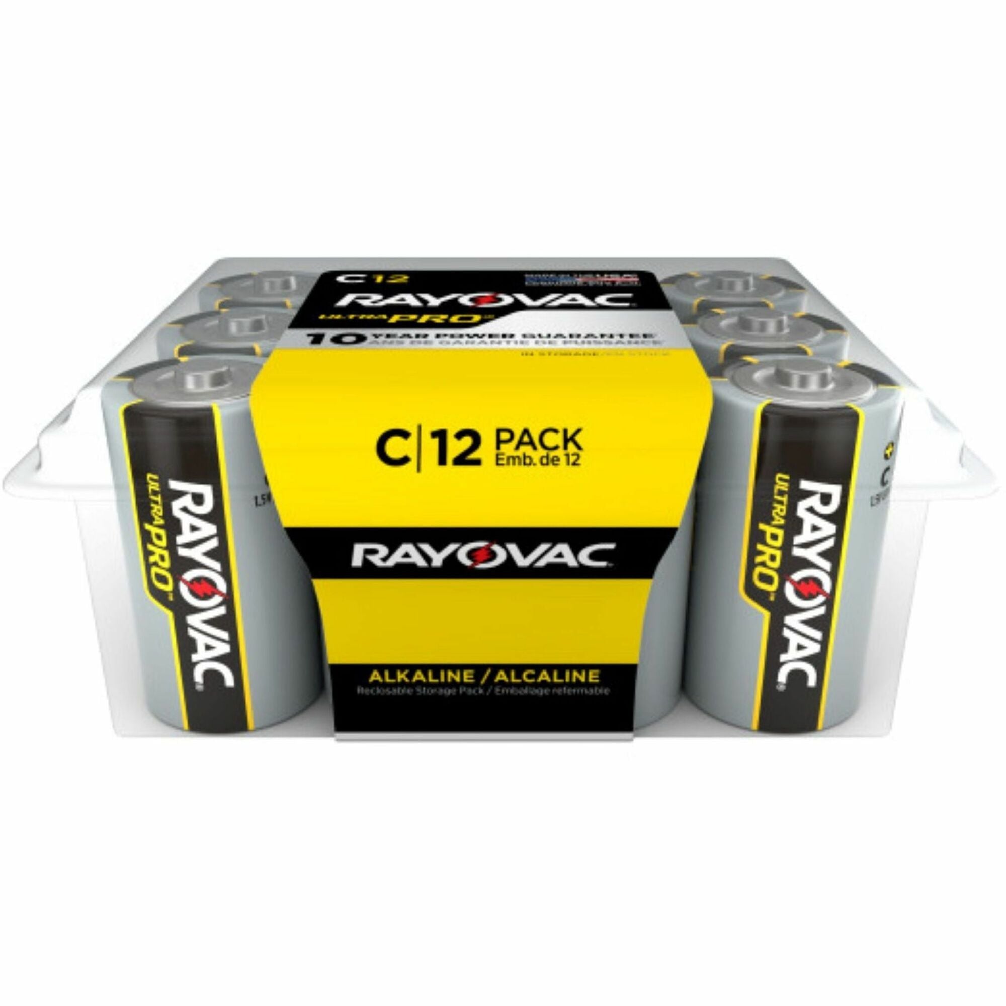 Rayovac Ultra Pro Alkaline C Batteries - For Multipurpose - C - 1.5 V DC - 12 / Pack