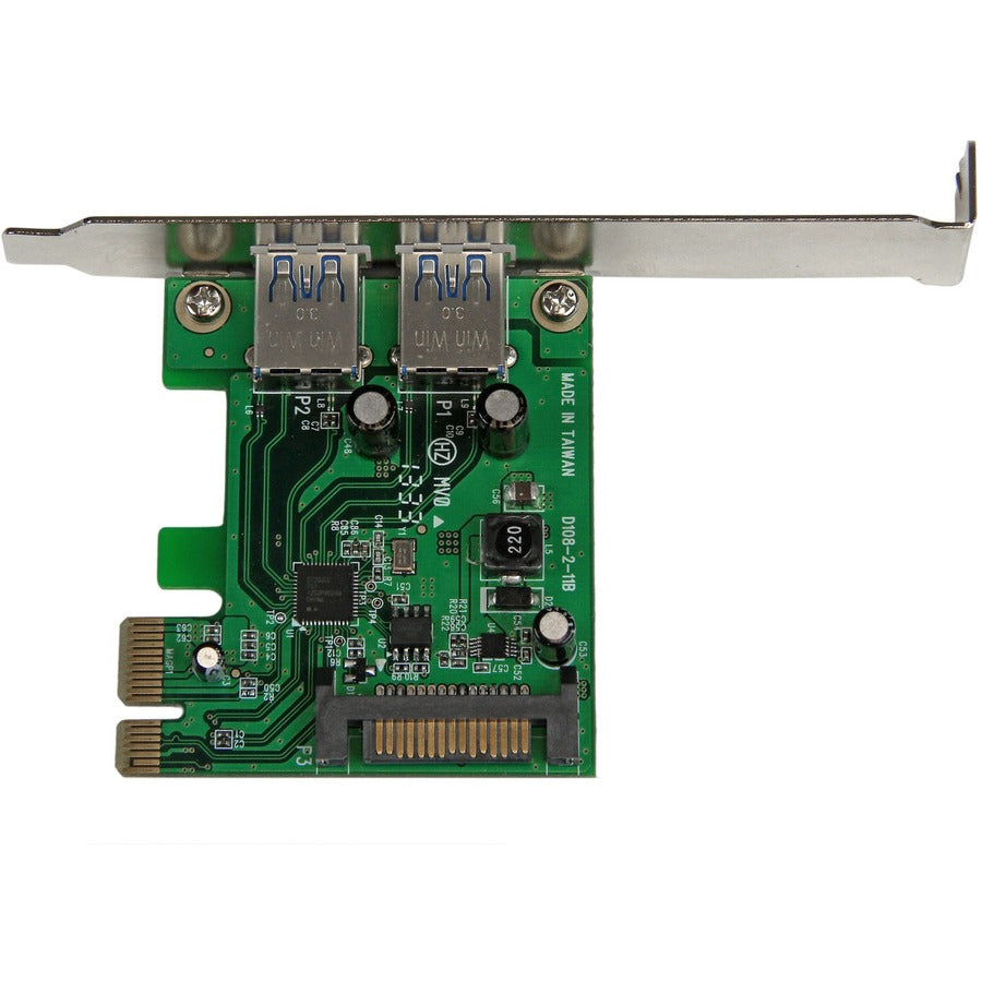 StarTech.com 2 Port PCI Express (PCIe) SuperSpeed USB 3.0 Card Adapter with UASP - SATA Power