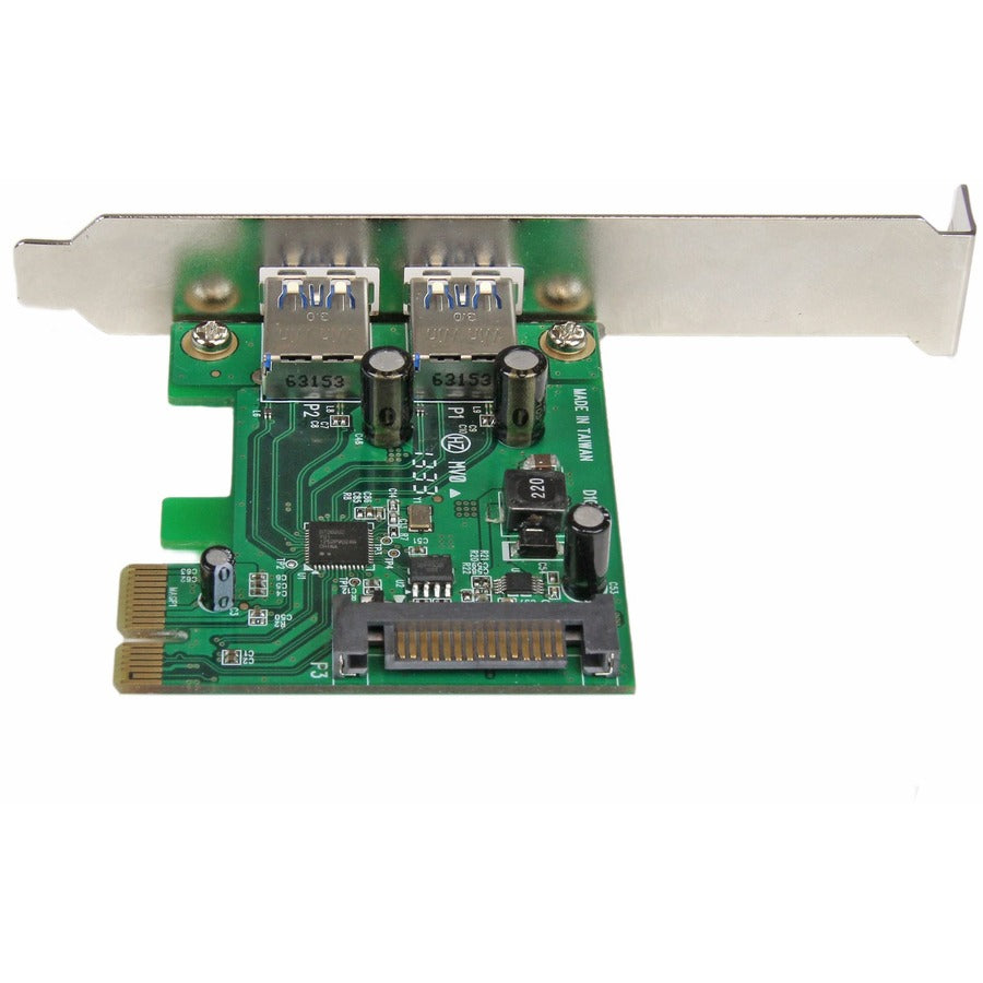 StarTech.com 2 Port PCI Express (PCIe) SuperSpeed USB 3.0 Card Adapter with UASP - SATA Power