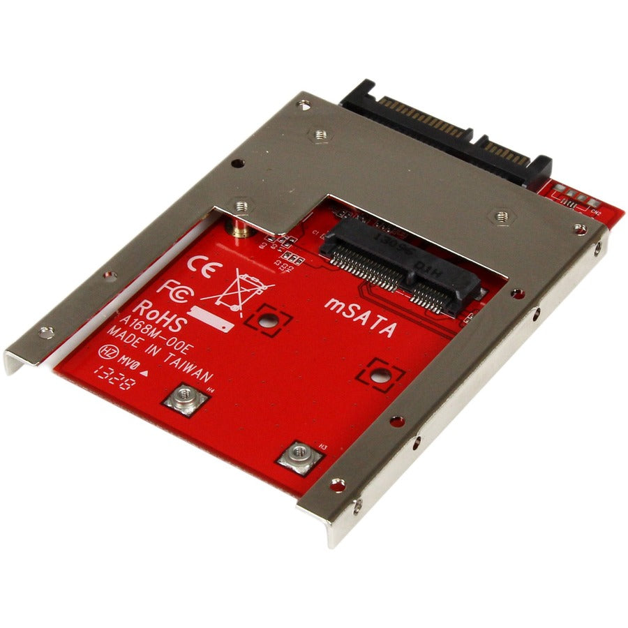 StarTech.com Drive Bay Adapter for 2.5" SATA/600 - Serial ATA/600 Host Interface Internal - Red - TAA Compliant