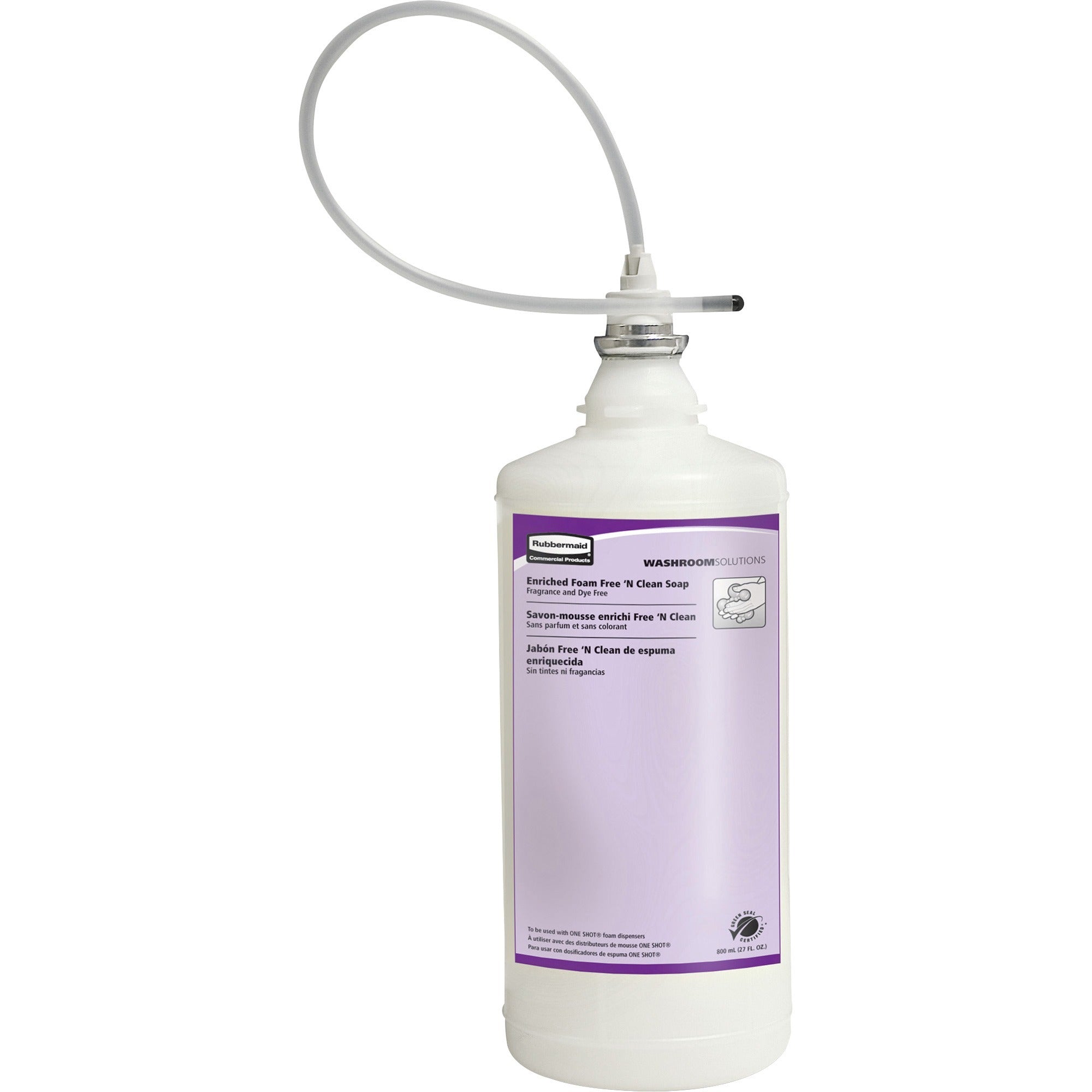 Rubbermaid Commercial Green Certified Lotion Soap Refill - Honeysuckle Scent - 27.05 fl oz - Hand - White - Dye-free - 4 / Carton