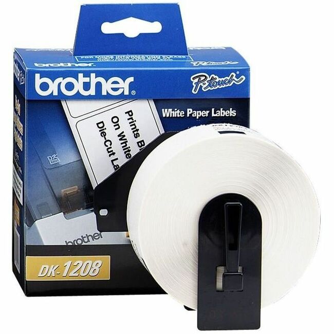 3 1/2" Width x 1 1/2" Length - Rectangle - Direct Thermal - White - Paper - 400 / Roll - 1 Roll
