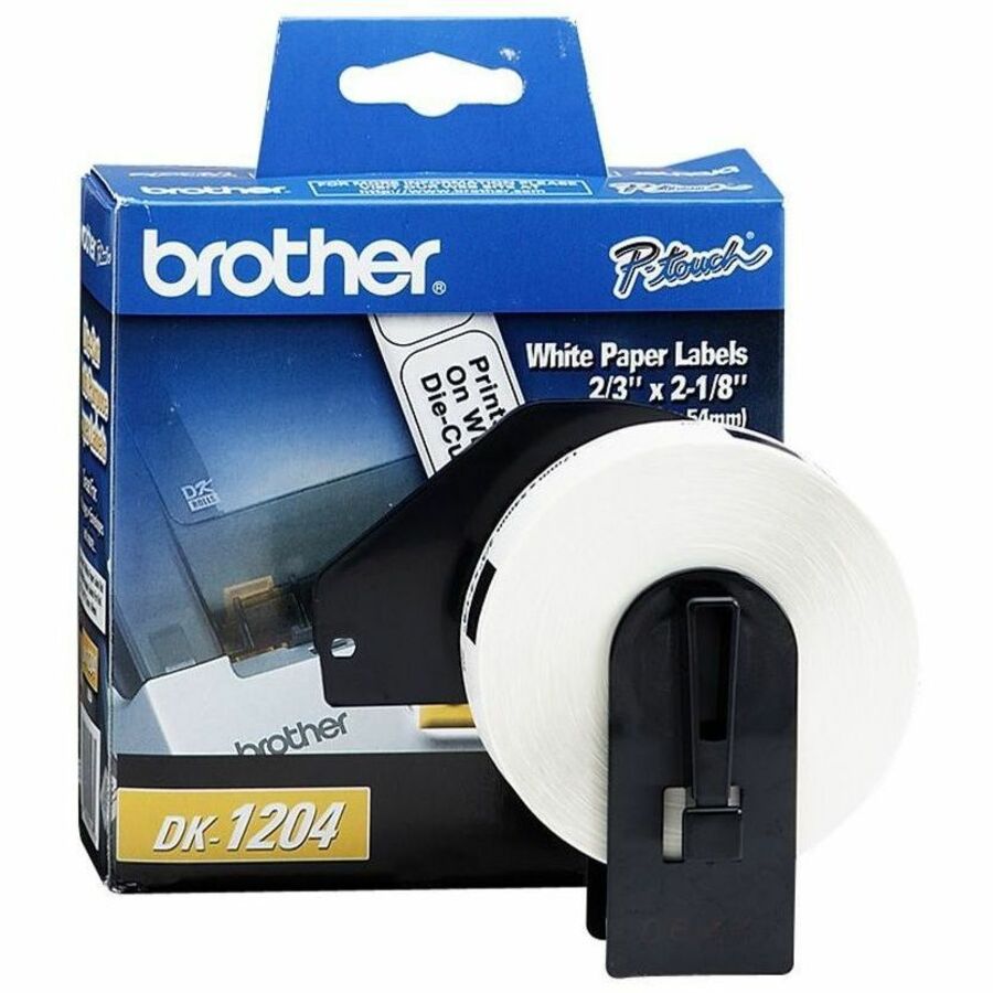 2 1/8" Width x 21/32" Length - Rectangle - Direct Thermal - White - Paper - 400 / Roll - 1 Roll