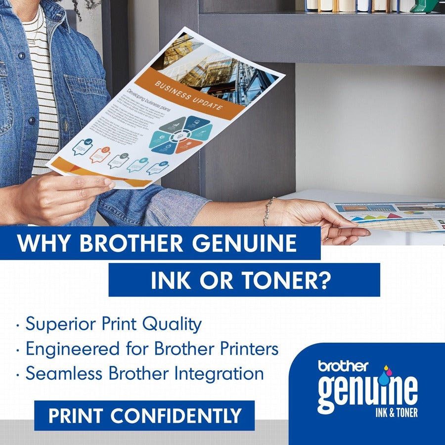 Brother TN336Y Original High Yield Laser Toner Cartridge - Yellow - 1 Each