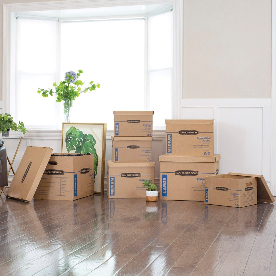 External Dimensions: 12.5" Width x 16.3" Depth x 10.5" Height - Media Size Supported: Letter, Legal - Lift-off Closure - Corrugated - Kraft - For File - Recycled - 10 / Carton