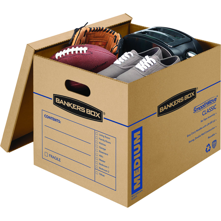 Internal Dimensions: 15" Width x 18" Depth x 14" Height - External Dimensions: 15.5" Width x 19" Depth x 14.5" Height - Lift-off Closure - Kraft - Recycled - 8 / Carton