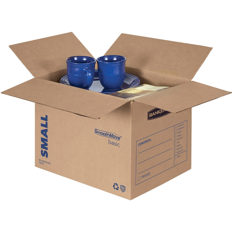 Internal Dimensions: 12" Width x 16" Depth x 12" Height - External Dimensions: 12.3" Width x 16.5" Depth x 12.6" Height - Heavy Duty - Corrugated - Kraft, Black - Recycled - 1 Carton