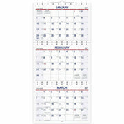 Large - Julian Dates - Monthly - 14 Month - December 2025 to February 2027 - 12" x 27" Sheet Size - White Sheet - 1.19" x 1.63" Block - Wire Bound - White - Chipboard, Paper - Reference Calendar, Hanging Loop, Sturdy Back, Ruled Daily Block - 1 Each
