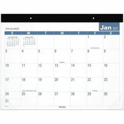 Julian Dates - Monthly - 12 Month - January 2026 to December 2026 - 1 Month Single Page Layout - 22" x 17" Sheet Size - 2.50" x 2.93" Block - Headband - Desk Pad - Multi - Poly - Reference Calendar, Sturdy Back, Durable - 1 Each