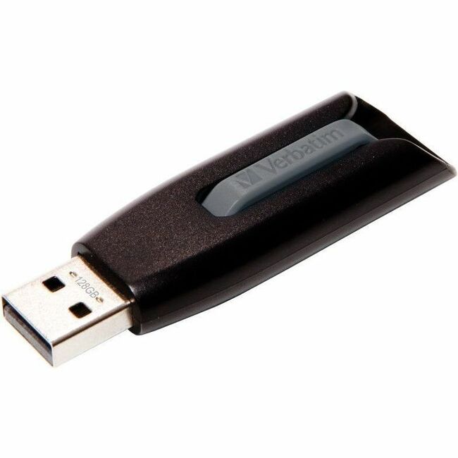 128 GB - USB 3.2 (Gen 1) Type A - 80 MB/s Read Speed - 25 MB/s Write Speed - Gray - Lifetime Warranty - 1 Each