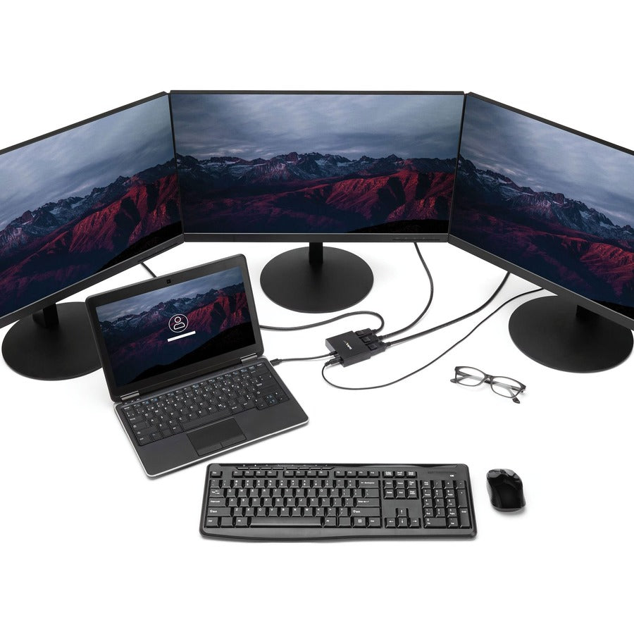 StarTech.com Mini DisplayPort to DisplayPort Multi-Monitor Splitter - 3-Port MST Hub