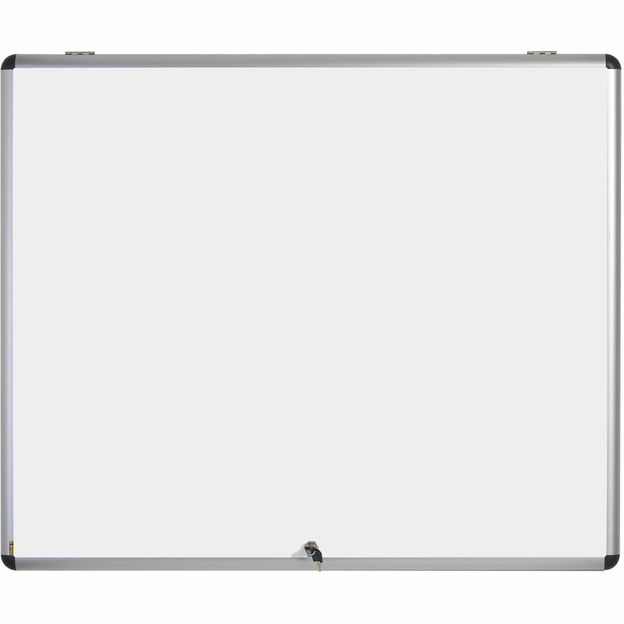 MasterVision SlimLine Enclore Hinged Magnetic Indoor Glazed Case