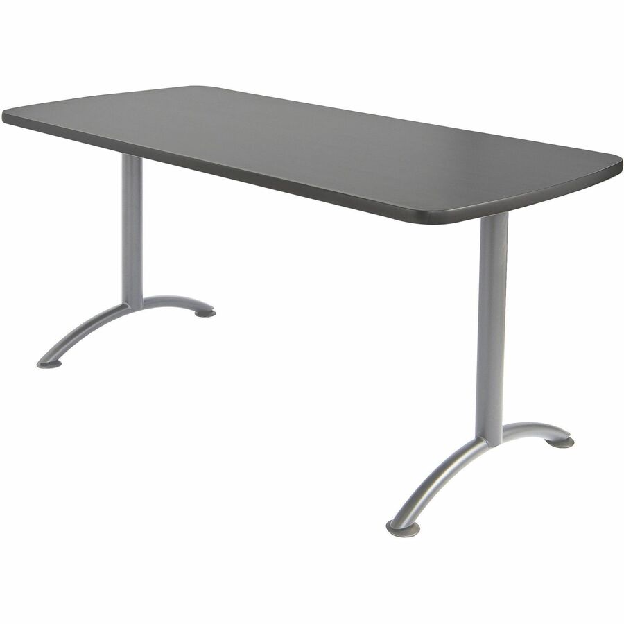 Iceberg Utility Table - Rectangle Top - 60" Table Top Length x 30" Table Top Width - Assembly Required - Graphite - 1 Each