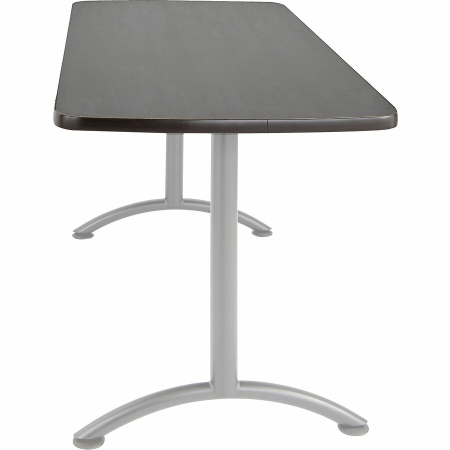 Iceberg Utility Table - Rectangle Top - 60" Table Top Length x 30" Table Top Width - Assembly Required - Graphite - 1 Each