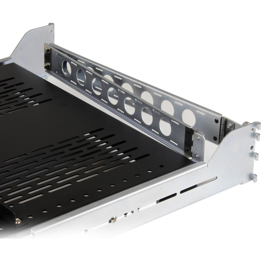StarTech.com Rack Shelf - For Server - 2U Rack Height x 19" Rack Width x 31.60" Rack Depth - Rack-mountable - 4 Post - Black - Cold-rolled Steel (CRS) - 110 lb Maximum Weight Capacity - TAA Compliant