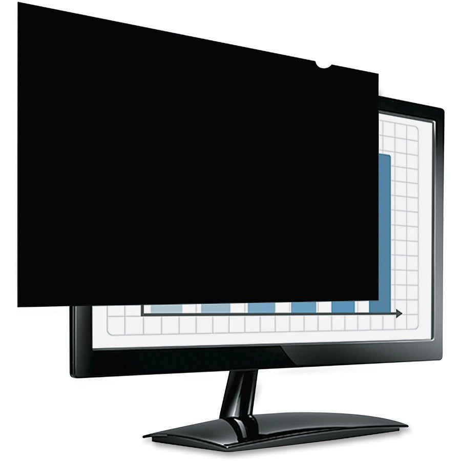 Fellowes PrivaScreen Blackout Privacy Filter Crystal Clear, Black - For 23" Widescreen LCD Monitor - 16:9 - Fingerprint Resistant, Scratch Resistant - Polyethylene - 1 Each - TAA Compliant