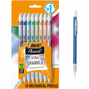 0.7 mm Black Lead - #2 - Refillable - Blue Plastic, Green, Orange, Purple, Red Barrel - 1 Pack