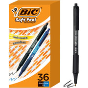 1 mm Medium Pen Point - Retractable - Assorted Ink - 36 / Box
