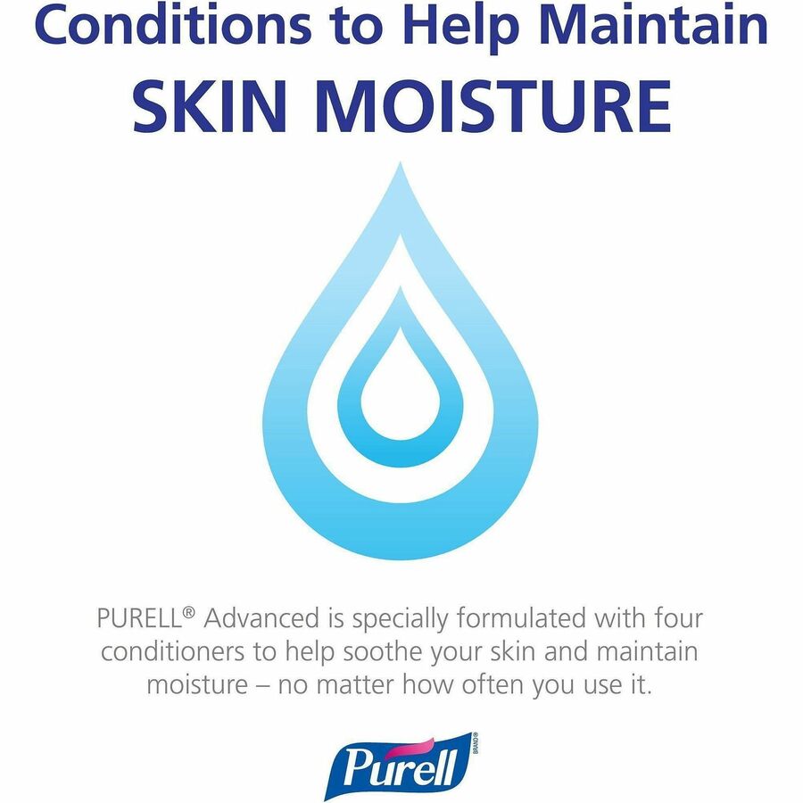 PURELL&reg; Hand Sanitizer Gel Refill - 1.27 quart - Kill Germs - Hand, Skin - Moisturizing - Clear - 4 / Carton