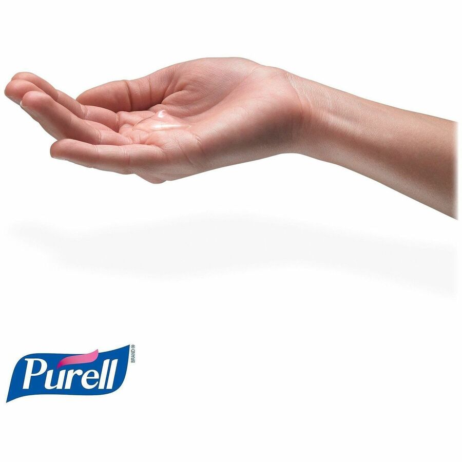 PURELL&reg; Hand Sanitizer Gel Refill - Fragrance-free Scent - 1.27 quart - Push Pump Dispenser - Kill Germs - Skin, Hand - Clear - Dye-free, Fragrance-free, Durable - 3 / Carton
