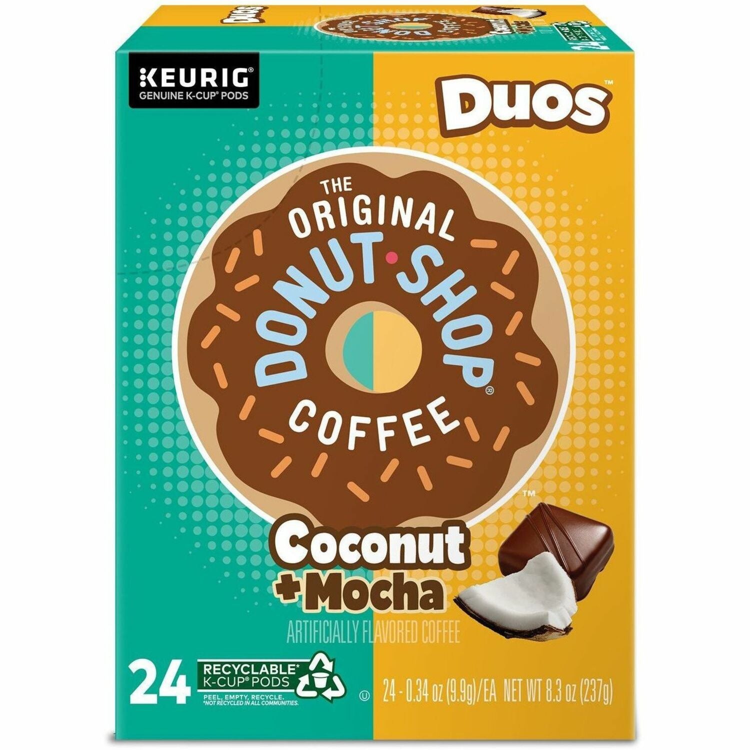 Compatible with Keurig Brewer - Regular - Medium - K-Cup, Pod - Coconut Mocha - Kosher - 24 / Box