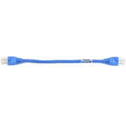 Black Box GigaTrue Cat6 UTP Patch Cable, 9 Inch, RJ-45 Male/Male, 24 AWG, Gold Plated Contacts, Snagless Boot, Blue, 1 Each
