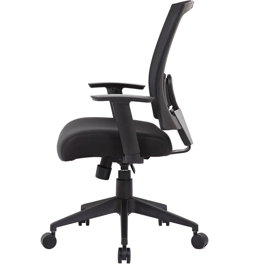 Boss B6706 Task Chair - Black Seat Color - Mesh Seat Material - Black Back Color - Black Frame Color - Nylon Frame Material - 5-star Base - 1 Each