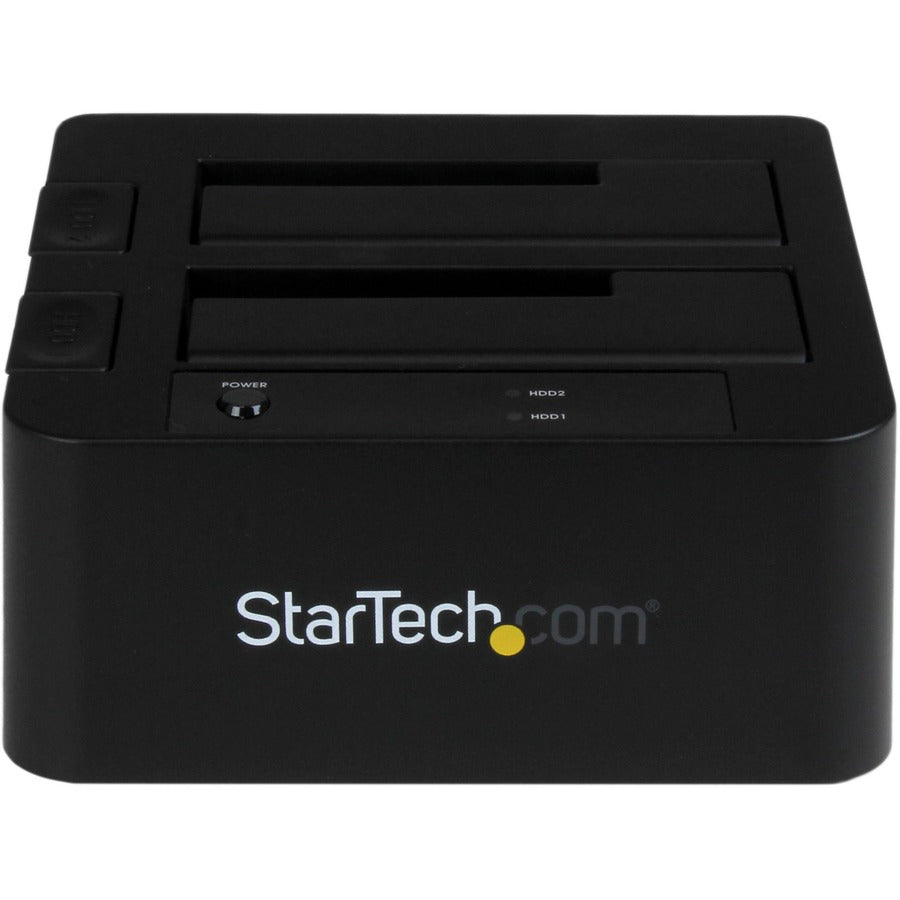 StarTech.com Drive Dock SATA/600 - USB 3.0 Type B, eSATA Host Interface - UASP Support External - Black
