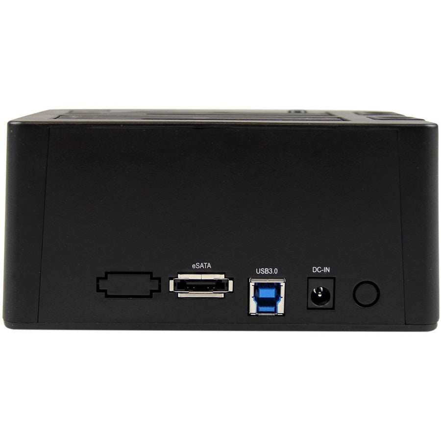 StarTech.com Drive Dock SATA/600 - USB 3.0 Type B, eSATA Host Interface - UASP Support External - Black