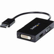 StarTech.com Travel A/V Adapter: 3-in-1 DisplayPort to VGA DVI or HDMI Converter