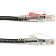 Black Box GigaBase 3 Cat.5e UTP Patch Network Cable, 5 ft, RJ-45 Male/Male, 24 AWG, Gold Plated Contacts, Black, 1 Each