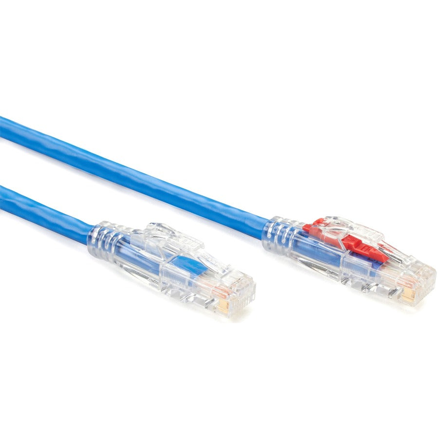 Black Box GigaBase 3 Cat5e UTP Patch Network Cable, 15 ft, RJ-45 Male/Male, 24 AWG, Gold Plated Contacts, Blue, 1 Each