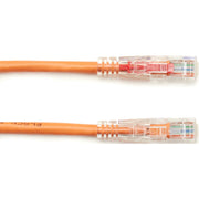Black Box GigaBase 3 Cat.5e UTP Patch Network Cable, 6 ft, RJ-45 Male/Male, 24 AWG, Orange, Gold Plated Contacts, Snagless Boot, 1 Each