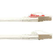 Black Box GigaBase 3 Cat.5e F/UTP Patch Network Cable, 3 ft, RJ-45 Male/Male, Shielded, Gold Plated Contacts, 24 AWG, White, 1 Each