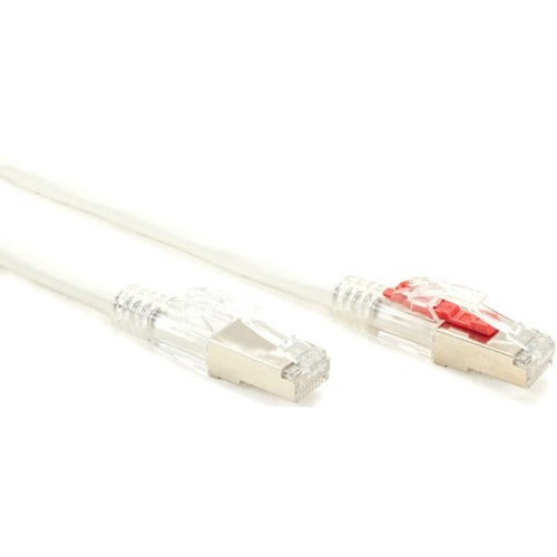 Black Box GigaBase 3 Cat.5e F/UTP Shielded Patch Network Cable, RJ-45 Male/Male, 5 ft, 24 AWG, Gold Plated Contacts, White, 1 Each