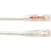 Black Box GigaBase 3 Cat.5e UTP Patch Network Cable, 100 ft, RJ-45 Male/Male, 24 AWG, Gold Plated Contacts, Snagless Boot, White, 1 Each