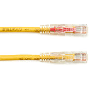 Black Box GigaBase 3 Cat.5e UTP Patch Network Cable, 15 ft, RJ-45 Male/Male, 24 AWG, Gold Plated Contacts, Snagless Boot, Yellow, 1 Each