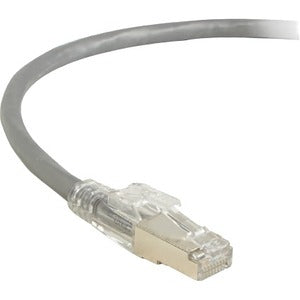 Black Box GigaTrue 3 CAT6A 650-MHz Locking Snagless Patch Cable, Shielded, RJ-45 Male/Male, 15 ft, White, 1 Each
