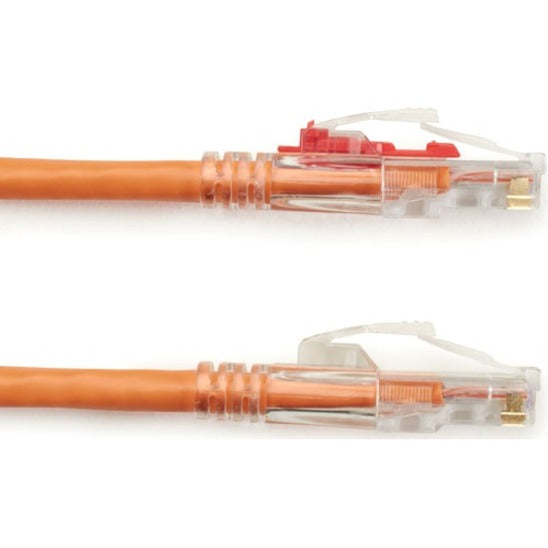 Black Box GigaTrue 3 Cat6 UTP Patch Network Cable, 3 ft, RJ-45 Male/Male, 24 AWG, Gold Plated Contacts, Snagless Boot, Orange, 1 Each