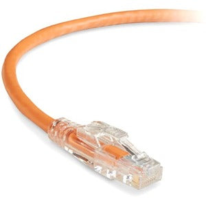 Black Box GigaTrue 3 Cat6 UTP Patch Cable, 4 ft, RJ-45 Male/Male, 24 AWG, Gold Plated Contacts, Snagless Boot, Orange, 1 Each