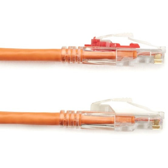 Black Box GigaTrue 3 Cat6 UTP Patch Cable, 4 ft, RJ-45 Male/Male, 24 AWG, Gold Plated Contacts, Snagless Boot, Orange, 1 Each