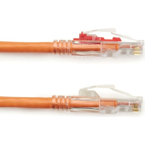 Black Box GigaTrue 3 Cat6 UTP Patch Cable, 5 ft, RJ-45 Male/Male, 24 AWG, Gold Plated Contacts, Snagless Boot, Orange, 1 Each