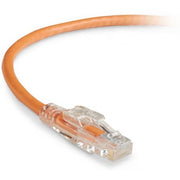 Black Box GigaTrue 3 Cat.6 UTP Patch Network Cable, 100 ft, RJ-45 Male/Male, 24 AWG, Orange, Gold Plated Contacts, Snagless Boot, 1 Each