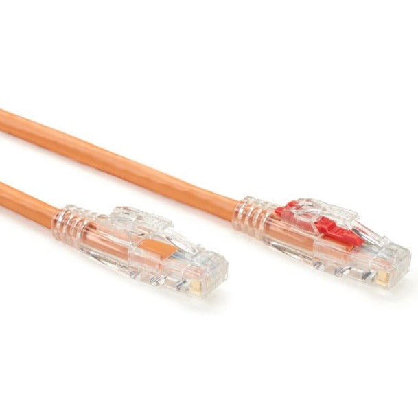 Black Box GigaTrue 3 Cat.6 UTP Patch Network Cable, 20 ft, RJ-45 Male/Male, 24 AWG, Gold Plated Contacts, Snagless Boot, Orange, 1 Each