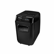 Cross Cut - 150 Per Pass - for shredding Staples, Paper Clip, Credit Card, Paper, CD, DVD, Junk Mail - 0.156" x 1.500" Shred Size - P-4 - 11 ft/min - 9" Throat - 10 Minute Run Time - 25 Minute Cool Down Time - 8.50 gal Wastebin Capacity - Black