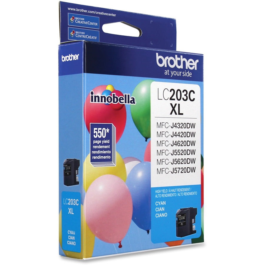 Brother Innobella LC203C High Yield Inkjet Ink Cartridge - Cyan - 1 Each